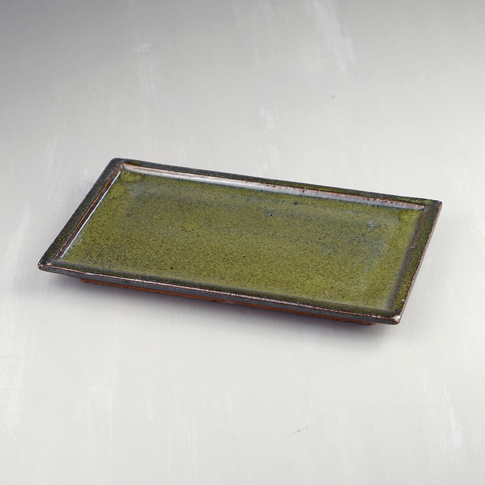 Bonsai alátét - zöld, 25 cm