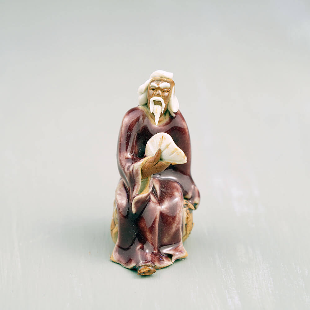Bonsaimester szobor - bordó, 5 cm